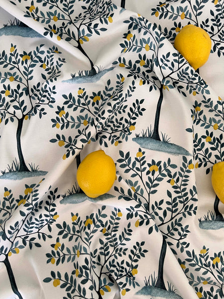 Lemon Grove Fabric SAMPLE | Colour: Blue