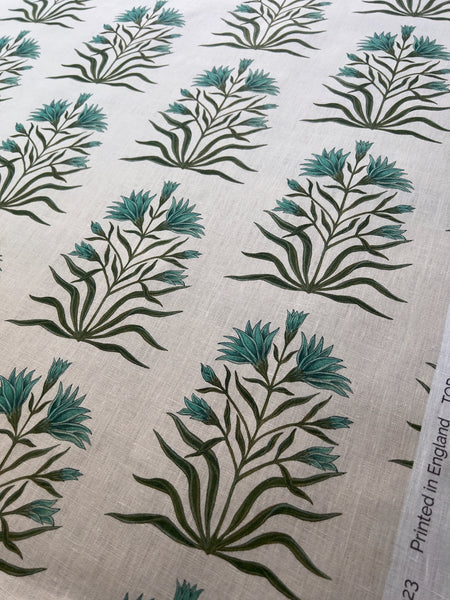 Lily Fabric SAMPLE | Colour: Malachite