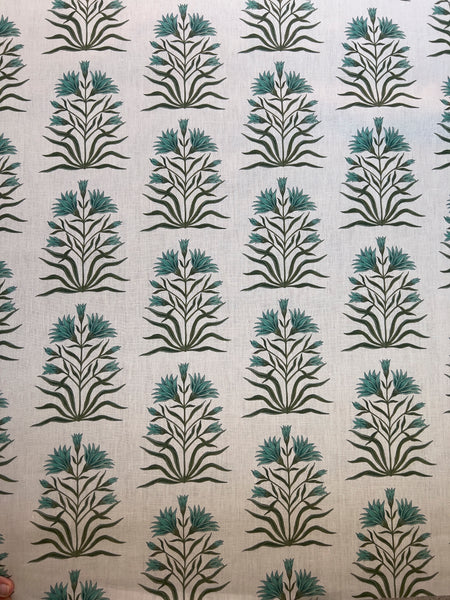 Lily Fabric SAMPLE | Colour: Malachite
