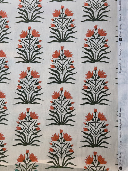 Lily Fabric SAMPLE | Colour: Orange