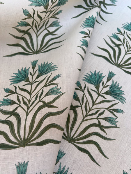 Lily Fabric SAMPLE | Colour: Malachite