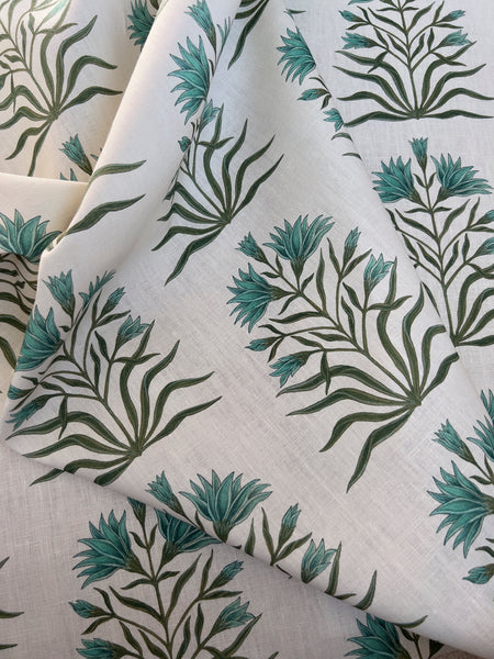 Lily Fabric SAMPLE | Colour: Malachite