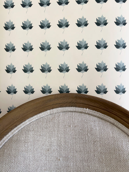 Kashi Non Woven Wallpaper SAMPLE A4 size (approx) | Colour: Indigo Grey