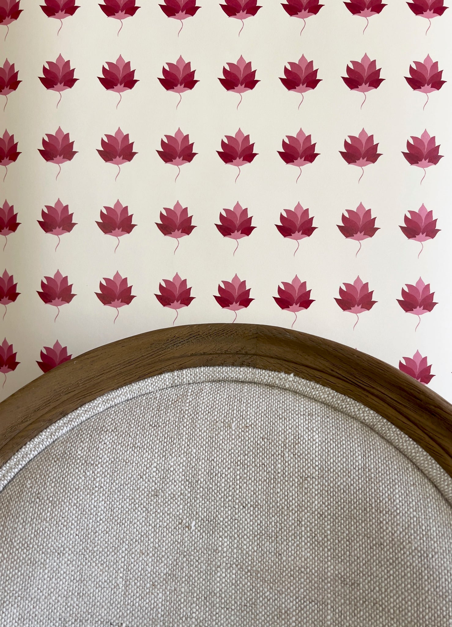 Kashi Non Woven Wallpaper SAMPLE A4 size (approx) | Colour: Spinel Red