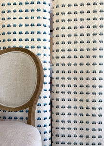 Designer Kashi wallpaper SAMPLE | Colour: Indigo Blue