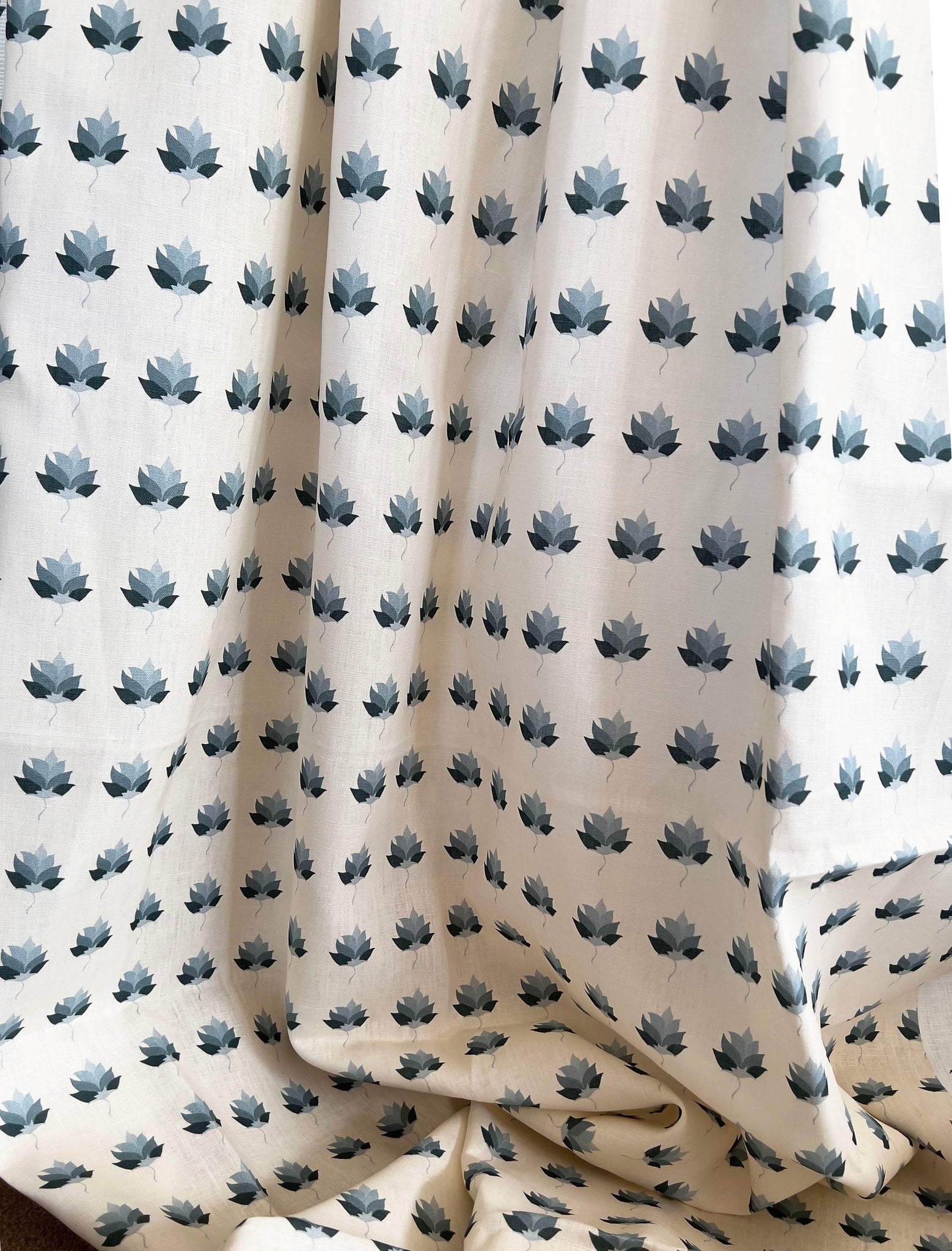 Designer Kashi Fabric | Colour: Indigo Grey