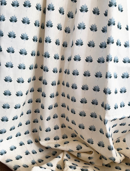 Designer Kashi Fabric | Colour: Indigo Grey