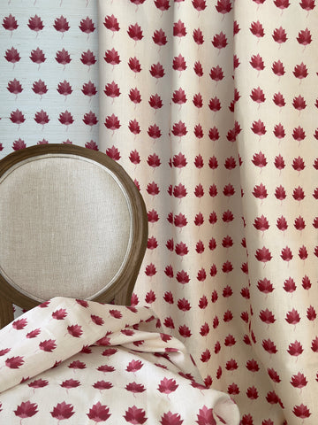 Designer Kashi Fabric SAMPLE | Colour: Spinel Red