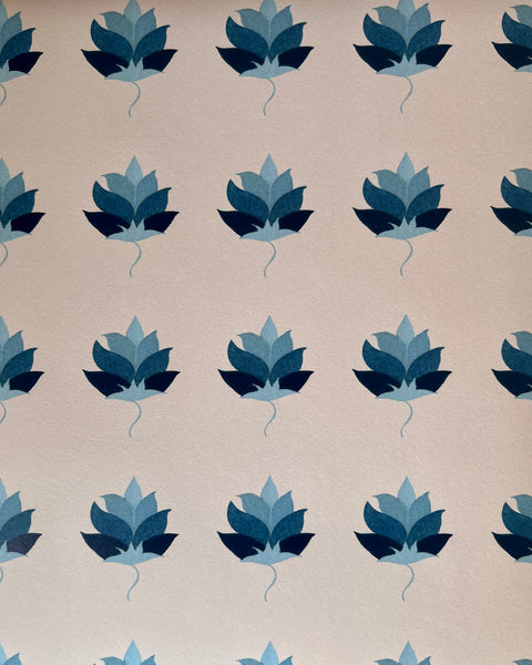 Kashi Non Woven Wallpaper SAMPLE A4 size (approx) | Colour: Indigo Blue