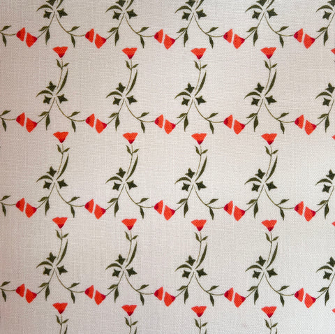 Poppy Fabric SAMPLE | Colour: Orange