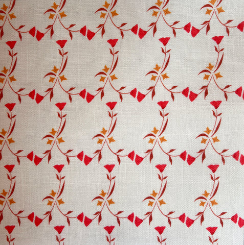 Poppy Fabric SAMPLE | Colour: Cinnabar