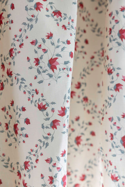 Designer Rama Fabric SAMPLE | Colour: Spinel Red
