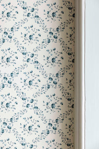 Designer Rama wallpaper SAMPLE | Colour: Indigo Grey