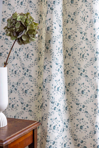 Designer Rama Fabric SAMPLE | Colour: Indigo Grey