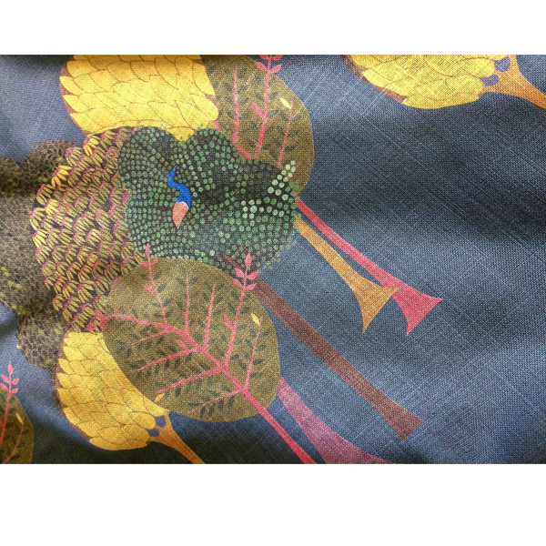 Designer Enchanted(large) fabric SAMPLE | Colour: Midnight Blue