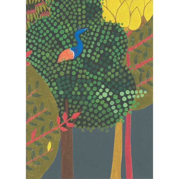 Designer Enchanted (large scale) wallpaper SAMPLE | Colour: Midnight Blue