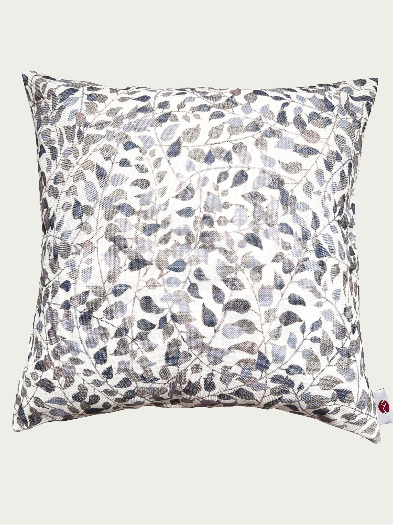 Confetti Leaves Indigo Grey Cushion