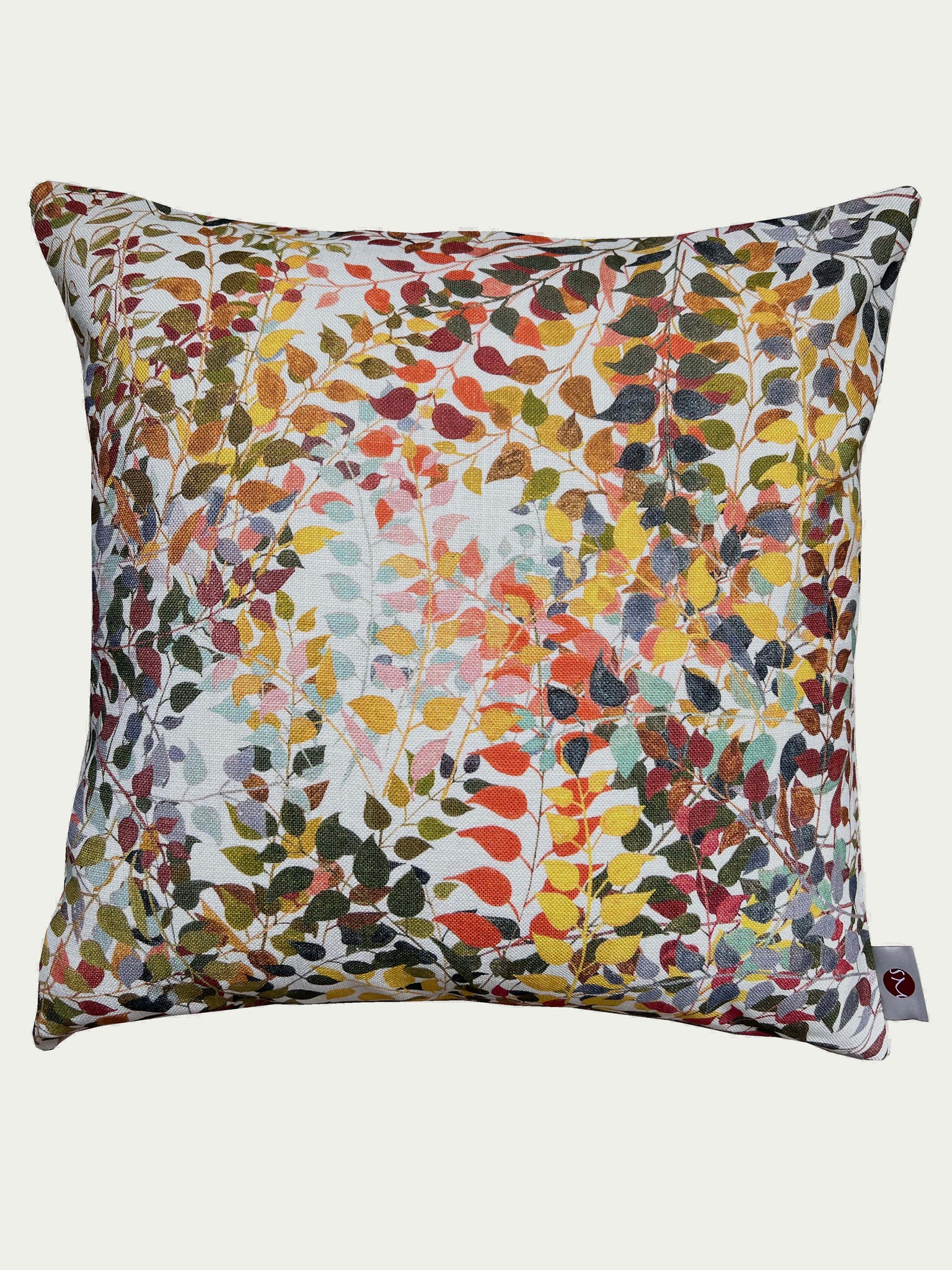 Confetti Leaves Natural Cushion