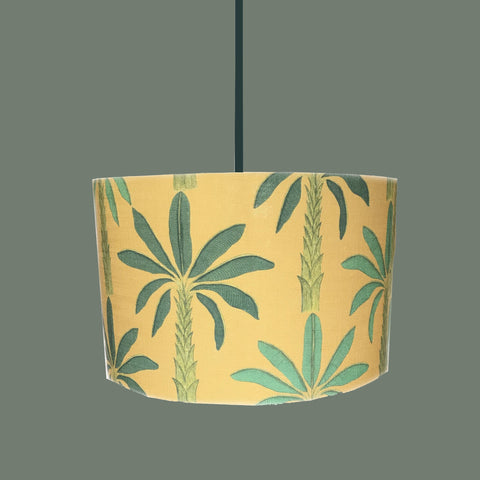 Drum Tropical Gold Yellow Lampshade