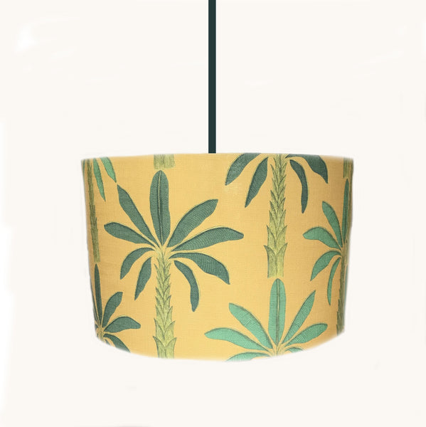 Drum Tropical Gold Yellow Lampshade
