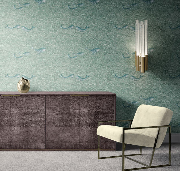 Designer Harmony wallpaper  SAMPLE | Colour: Malachite