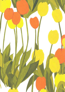 In Bloom Wallpaper SAMPLE A4 size (approx) | Colour: Sun Shine
