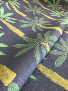 Designer Tropical Fabric | Colour: Carbon