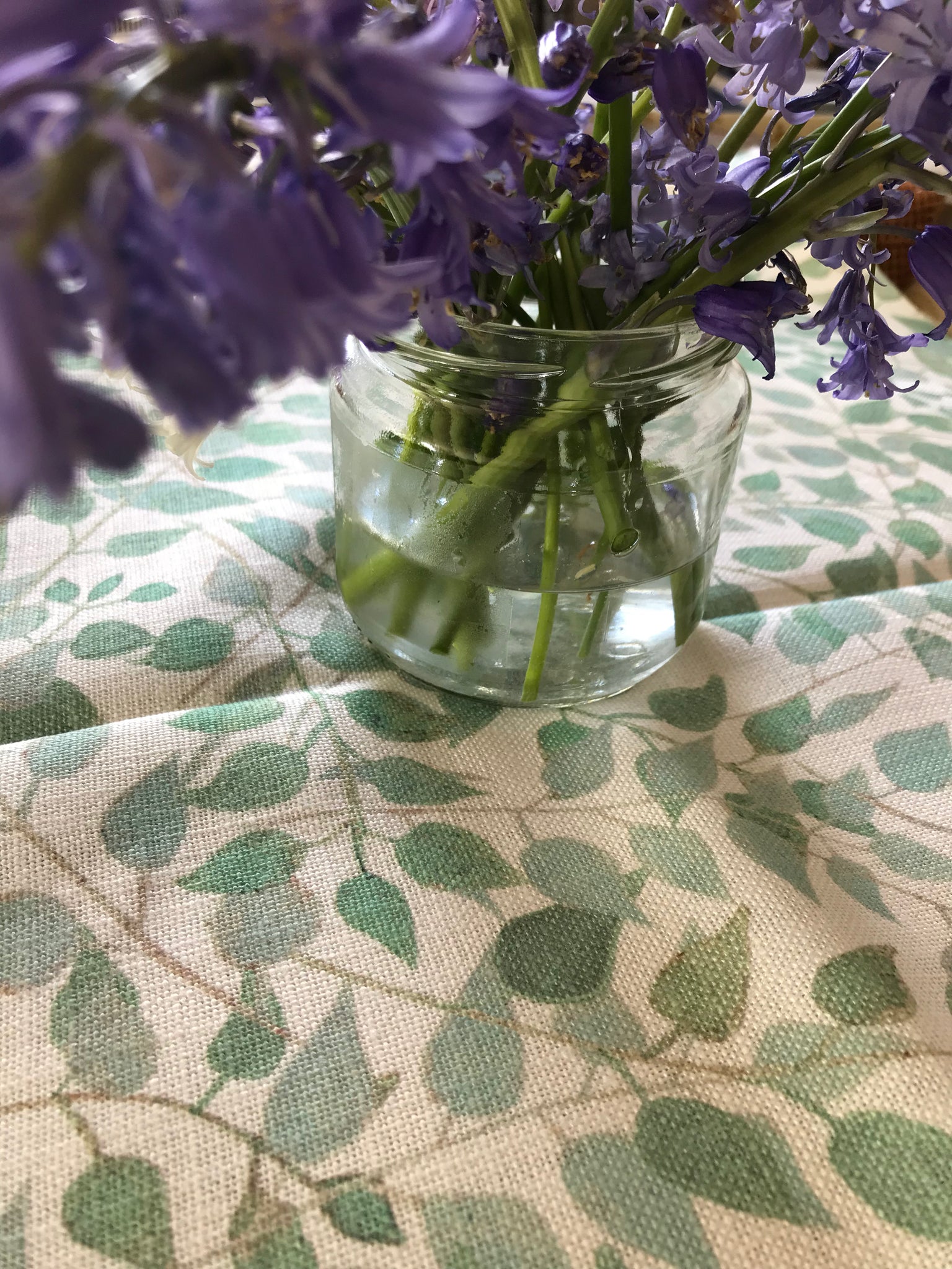 Designer Confetti Leaves Fabric SAMPLE | Colour: Malachite