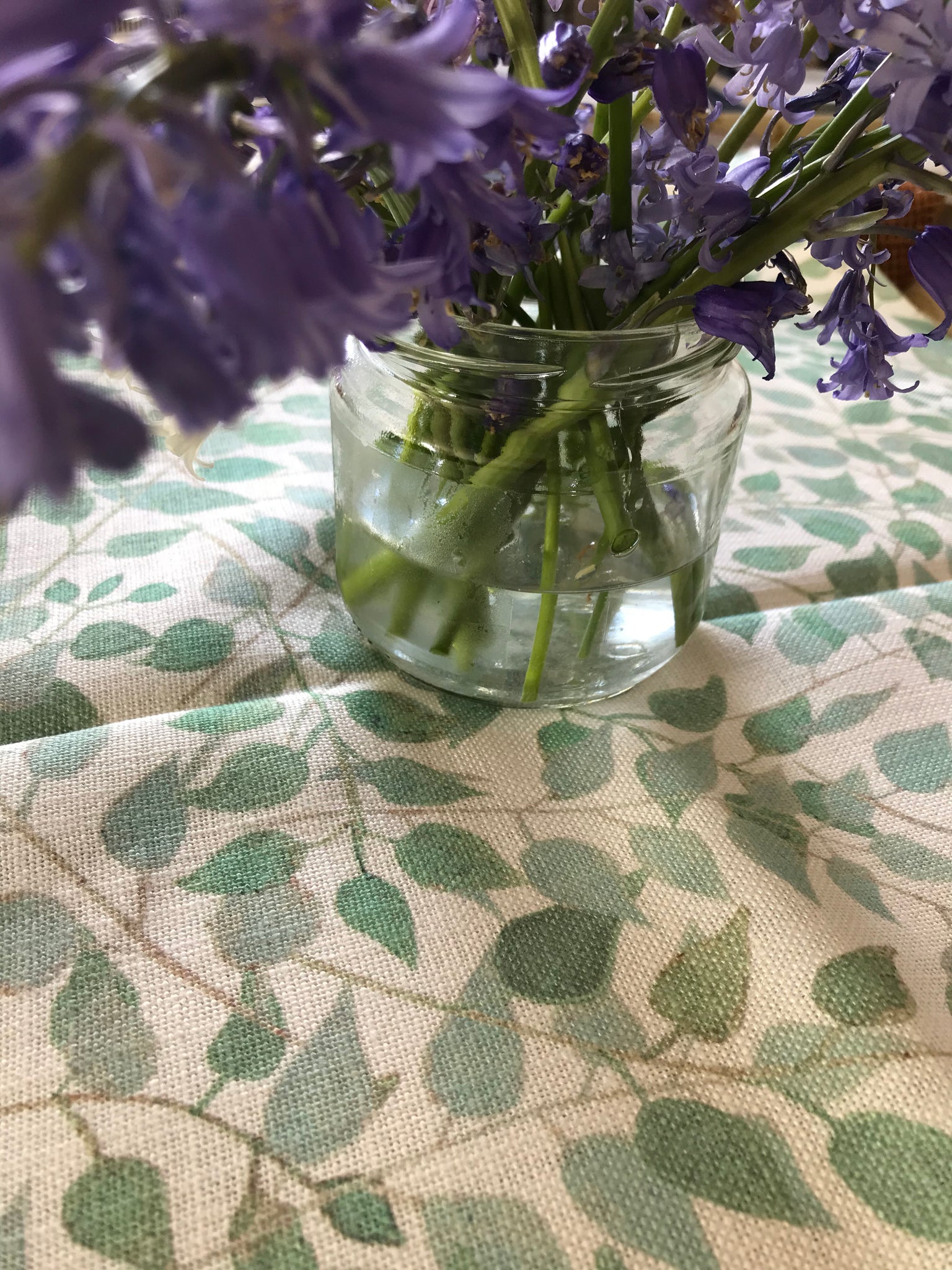 Designer Confetti Leaves Fabric | Colour: Malachite