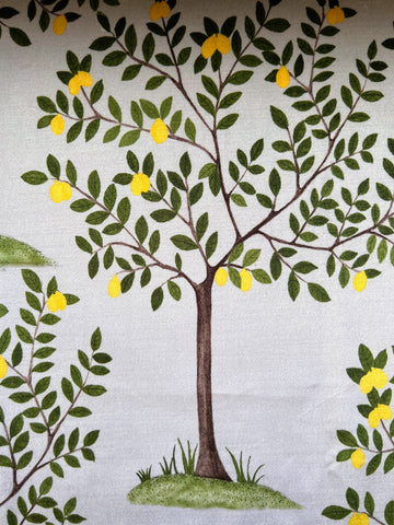 Lemon Grove Fabric SAMPLE | Colour: Olive Green