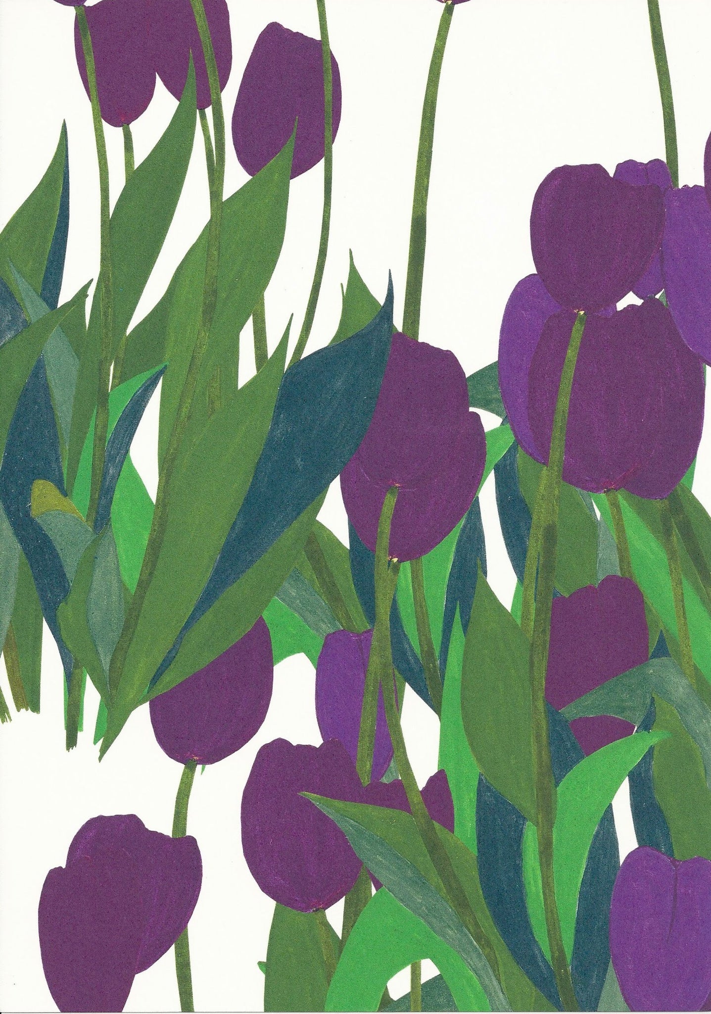 In Bloom Wallpaper SAMPLE A4 size (approx) | Colour: Thistle Purple