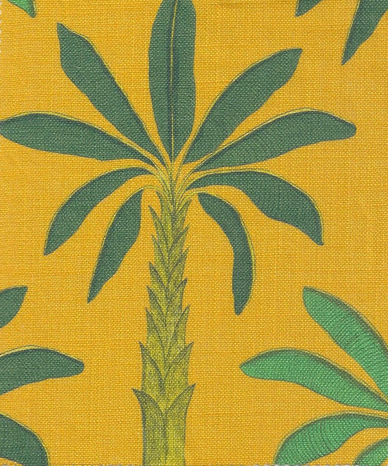 Tropical Fabric SAMPLE | Colour: Gold Yellow