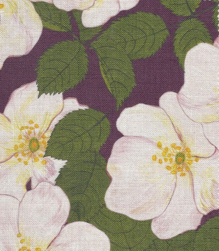 Hedgegrow Rosa Fabric SAMPLE | Colour: Earth Red