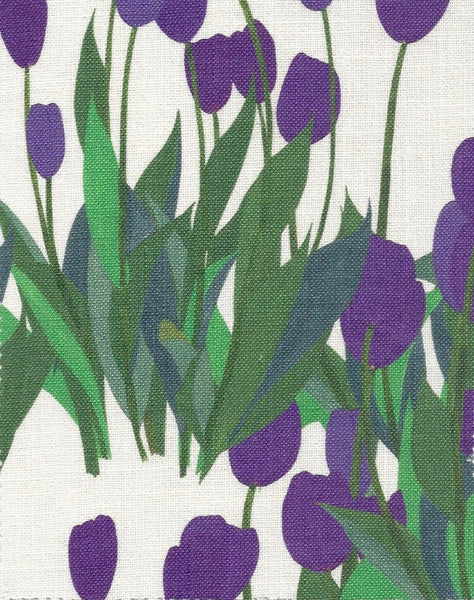 Designer In Bloom Fabric SAMPLE | Colour: Thistle Purple