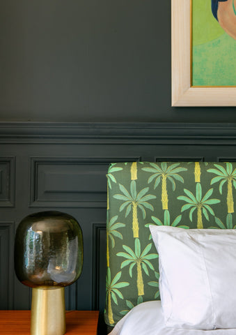 Designer Tropical Fabric SAMPLE | Colour: Mallard Green
