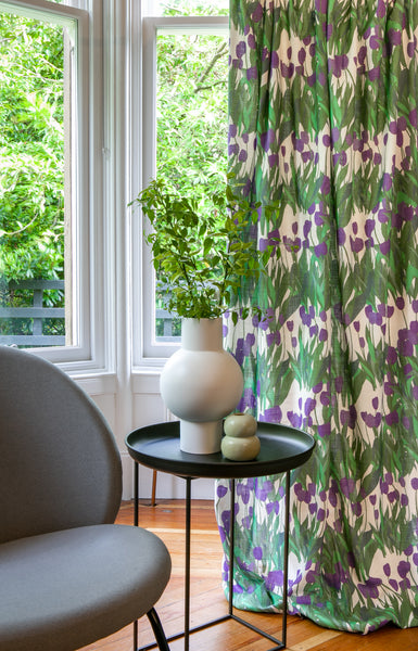 Designer In Bloom Fabric | Colour: Thistle Purple