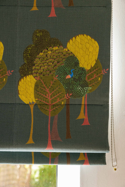 Designer Enchanted(large) fabric SAMPLE | Colour: Midnight Blue